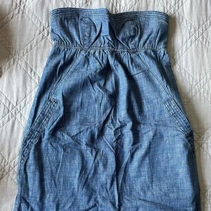 Denim mini dress
